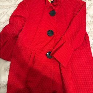 Ali Miles Red Textured Blouse